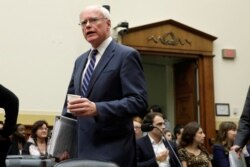 James Jeffrey, U.S. State Department special representative for Syria engagement; arrives to testify before a House committee on President Donald Trump's decision to remove U.S. forces from Syria, on Capitol Hill in Washington, Oct. 23, 2019.