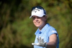 FILE - Annika Sorenstam, Dec. 7, 2019.