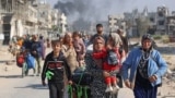 Người dân Palestine sơ tán khỏi miền bắc Gaza. [Ảnh minh họa]