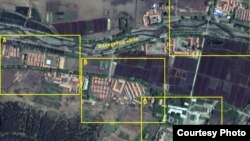 지난 5월 촬영한 북한의 정치범 수용소, 22호 회령 관리소의 위성 사진. 디지털글로브 제공.