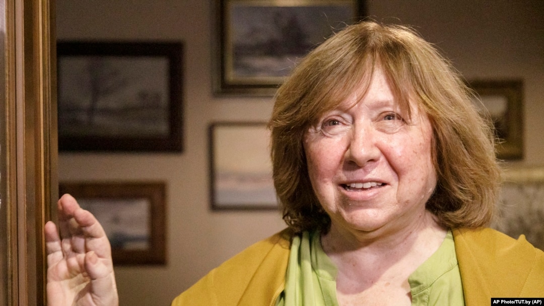 Svetlana Aleksiyevich, adabiyot sohasida Nobel mukofoti sovrindori, Belarus muxolifati yetakchilaridan biri