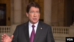 FILE - U.S. Senator William Hagerty of Tennessee, a former U.S. ambassador to Japan, is pictured during an interview with VOA on Capitol Hill in Washington, April 14, 2021.