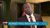 Avoka Imigrasyon Eddy Laguerre Konseye Migran Ayisyen pou Rete Kalm, Aji ak Respè