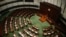 香港立法会四名民主派议员被取消资格后的立法会大厅。（2020年11月11日）