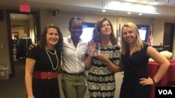 Kathleen Struck (2nd from the right) with her interns