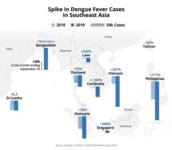 Spike in dengue fever cases in Southeast Asia