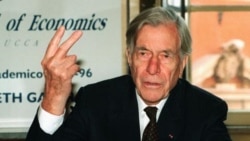 American economist John Kenneth Galbraith's most famous book was about the increasing division between rich and poor in modern industrial societies.