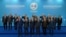 A group photograph of the SCO heads of state, the heads of observer states and governments, and international organization delegation heads during the Shanghai Cooperation Organization (SCO) summit in Ufa, Russia, July 10, 2015.