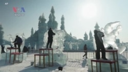 Artisans Create Fantastic Ice Sculptures in China