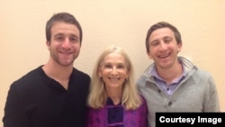 Psychotherapist and auther Joan Friedman with her twin sons, Jonny and David. (Courtesy Joan Friedman)