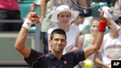 Novak Đoković posle pobede nad Blažom Kavčičem 