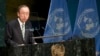 Generalni sekretar UN Ban Ki Mun otvorio je ceremoniju potpisivanja Pariskog sporazuma o usporavanju klimatskih promena u sedištu svetske organizacije u Njujorklu, 22. aprila 2016.