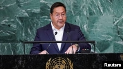 El presidente boliviano, Luis Arce, aprovechó su intervención en la Asamblea General de la ONU en septiembre pasado para cargar contra el capitalismo, al tiempo que defendió el multilateralismo como "una garantía de respeto".