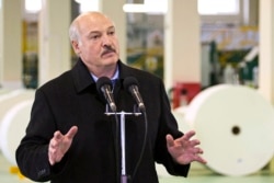 FILE - Belarus President Alexander Lukashenko.