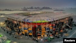 Stadion 974 di Doha, Qatar yang baru selesai dibangun untuk menyambut perhelatan Piala Dunia 2022. (Foto: Supreme Committee for Delivery & Legacy/Handout via Reuters)