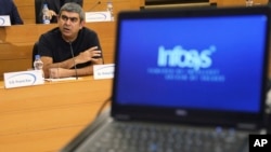 印孚瑟斯(Infosys)公司首席执行官史维学(Vishal Sikka)(资料照)