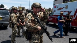 Penembakan massal di Walmart, di El Paso, di Texas, Agustus 2019.