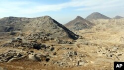 Lembah Mes Aynak, 40 kilometer barat daya Kabul, Afghanistan kaya akan bahan-bahan mineral (foto: dok). 