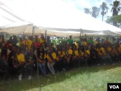 Zimbabwean youth seen at a mini-carnival, two days before President Mugabe attends a birthday bash in Masvingo. (Photo: Gandri Maramba)