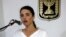 FILE - Ayelet Shaked, Israel's new Justice Minister of the far-right Jewish Home party, speaks during a ceremony at the Justice Ministry in Jerusalem, May 17, 2015. 
