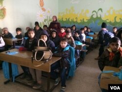 Children are attending classes for the first time in three years this month in Mosul, and expect to take placement exams in mid-February, Jan. 30, 2017. (H. Murdock/VOA)