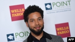 ussie Smollett participe au gala Point Honors à New York pour célébrer les réalisations des étudiants LGBTQ à l'hôtel Plaza le 9 avril 2018 à New York.