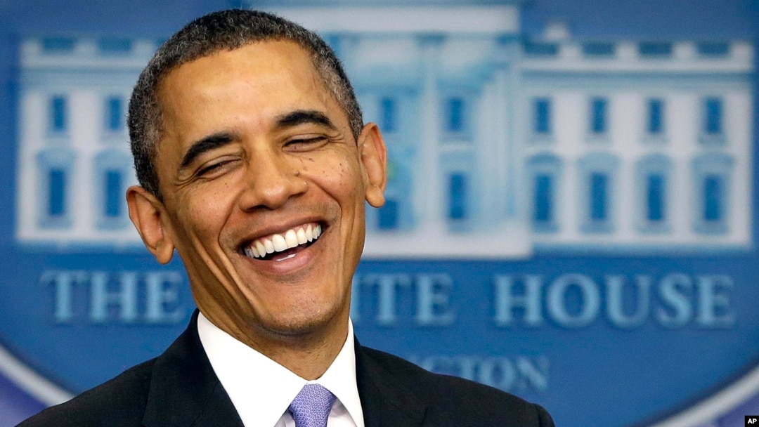 President Barack Obama smiles during an end-of-the year news conference, Dec. 20, 2013.