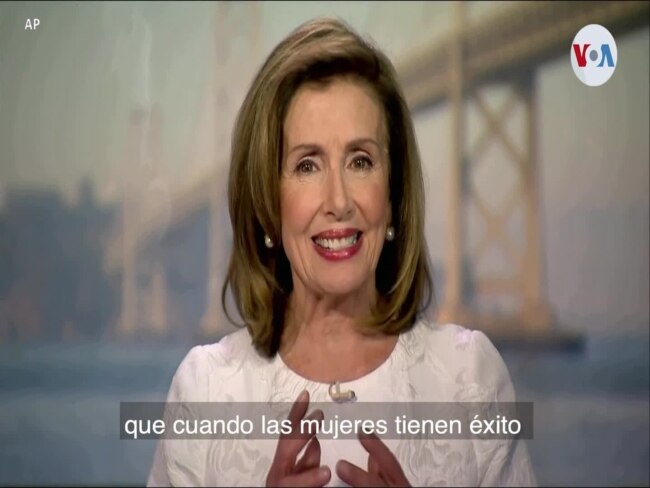 Pelosi: "Cuando las mujeres tienen éxito, EE.UU. tiene éxito" 