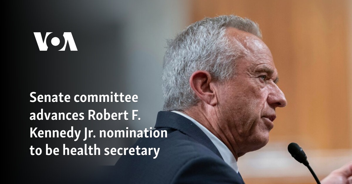 Senate committee advances Robert F. Kennedy Jr. nomination to be health secretary