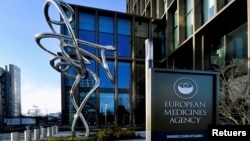 Kantor Badan Obat-obatan Eropa (European Medicines Agency/EMA) di Amsterdam, Belanda, 18 Desember 2020. (REUTERS/Piroschka van de Wouw)