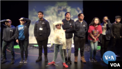 Children of TPS recipients tell their real-life stories in "The Last Dream," a project from the Boston Experimental Theatre. (Photo: June Soh / VOA)