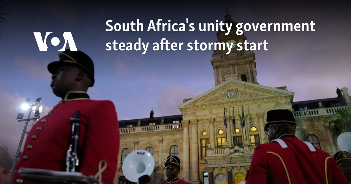 South Africa's unity government steady after stormy start