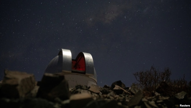 The Henrietta Swope telescope is seen at 'Las Campanas' Observatory, located in the Andes Mountains, in the Atacama Desert area, near Vallenar, Chile, October 14, 2021. Picture taken October 14, 2021. REUTERS/Pablo Sanhueza