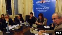 La presidenta Cristina Fernández de Kirchner tuvo una reunión con el comité de seguimiento de la pandemia de influenza A H1N1.
