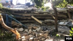 Operação de resgate em Les Cayes, 14 de Agosto, Foto: Matiado Vilme / VOA