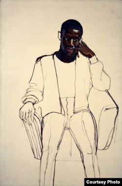 James Hunter Black Draftee by Alice Neel is part of the Met Breuer Unfinished exhibit. (Photo courtesy of The Met Breuer)