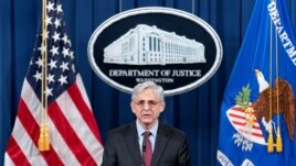 Attorney General Merrick Garland speaks about a jury's verdict in the case against former Minneapolis Police Officer Derek Chauvin in the death of George Floyd, at the Department of Justice, in Washington, D.C., U.S. April 21, 2021. (Andrew Harnik/Pool via Reuters)