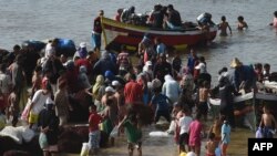 Des pêcheurs rentrent au port d'El Jadida, au sud de Casablanca, Maroc, le 20 aout 2014