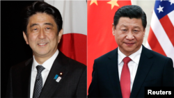 日本首相安倍晋三和中国国家主席习近平（资料照片）