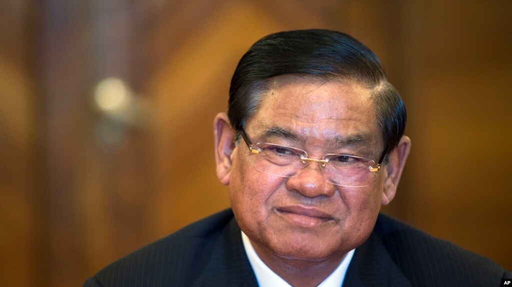 FILE - Cambodian Interior Minister Sar Kheng.