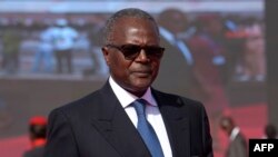 President of the High Council of Collective Territories Ousmane Tanor Dieng arrives for the inauguration ceremony of the Blaise Diagne International Airport on December 7, 2017 in Diass, east of Dakar.