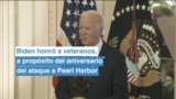 Biden honra a veteranos del ataque a Pearl Harbor en su 83 aniversario