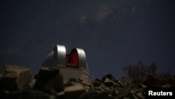 The Henrietta Swope telescope is seen at 'Las Campanas' Observatory, located in the Andes Mountains, in the Atacama Desert area, near Vallenar, Chile, October 14, 2021. Picture taken October 14, 2021. REUTERS/Pablo Sanhueza