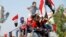Children have been participating in protests in Egypt since the became widespread and near-constant in 2011. (H. Elrasam for VOA)