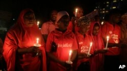 Masu tunawa da 'yan matan Chibok da suka cika shekaru biyu a hannun Boko Haram.