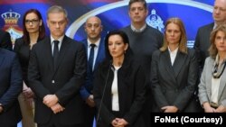 Pres konferencija poslanika SSP u Skupštini Srbije koju je vodila Marinika Tepić