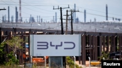 Lokasi pembangunan pabrik kendaraan listrik (EV) baru BYD di Camacari, Brazil, 17 November 2024. (Adriano Machado Brasil BYD/REUTERS)