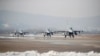 FILE - U.S. Air Force F-16 fighter jets take part in a joint aerial drills between U.S and South Korea, at the Osan Air Base in Pyeongtaek, South Korea. A bipartisan group of U.S. lawmakers is pressing President Joe Biden to send F-16 planes to Ukraine. 