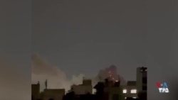 ویدیوی منتسب به وقوع انفجار در حوالی میدان خراسان تهران، ساعت ۲۳:۱۵، شامگاه یکشنبه ۹ فروردین