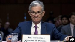 Foto tomada el 17 de julio del 2018 del presidente de la Reserva Federal Jerome Powell en el Congreso en Washington. (Foto AP / José Luis Magaña) 